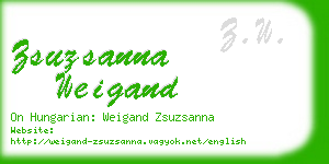 zsuzsanna weigand business card